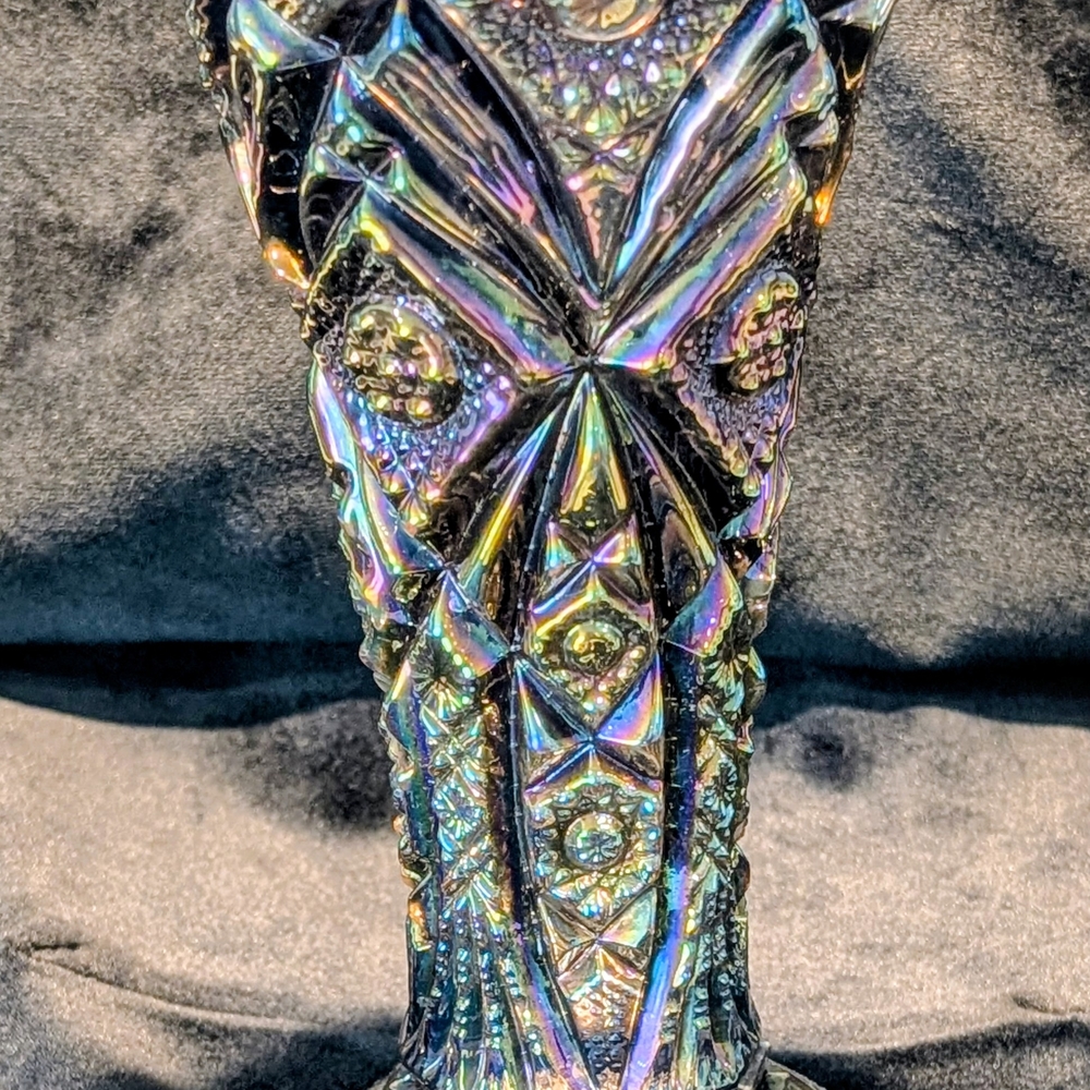 Colorful Iridescent Art Glass Vase